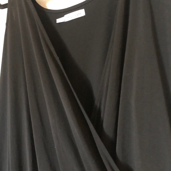 Sparkly Cold-Shoulder Wrap Front Blouse - Picture 6 of 7